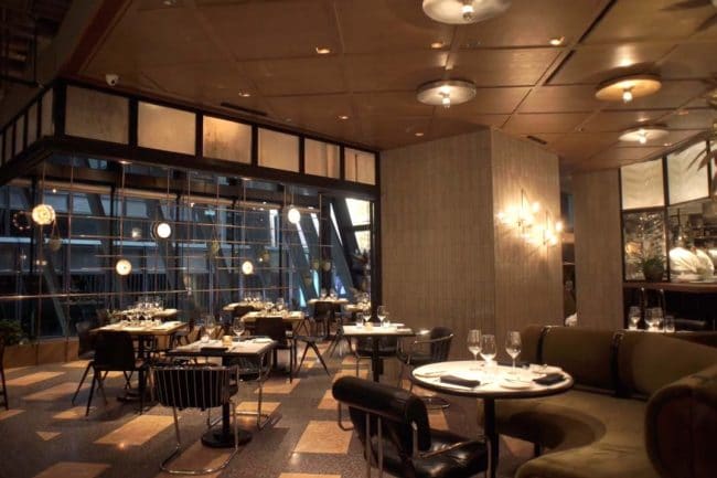 Dining room and terrace of Spiga restaurant in Central, Hong Kong